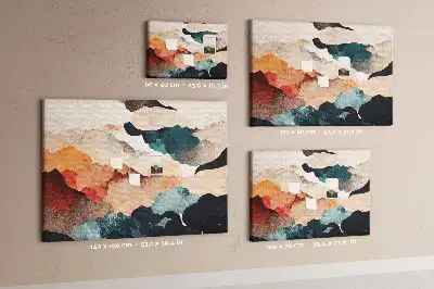 Landscape Art Printed Cork Board