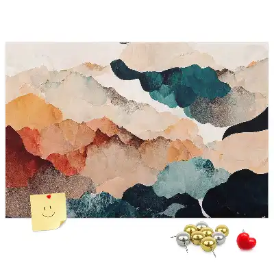 Landscape Art Printed Cork Board