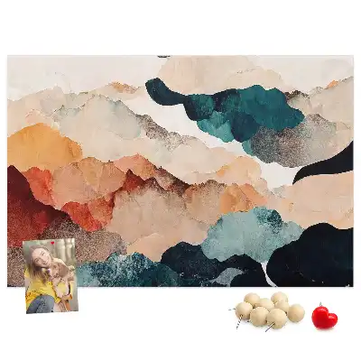 Landscape Art Printed Cork Board