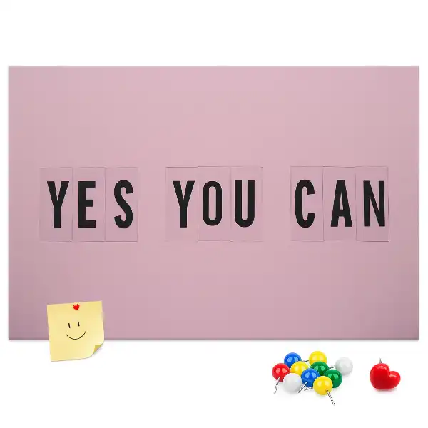Yes You Can Printed Cork Board