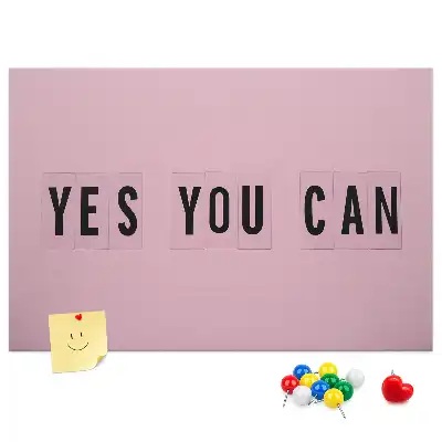 Yes You Can Printed Cork Board