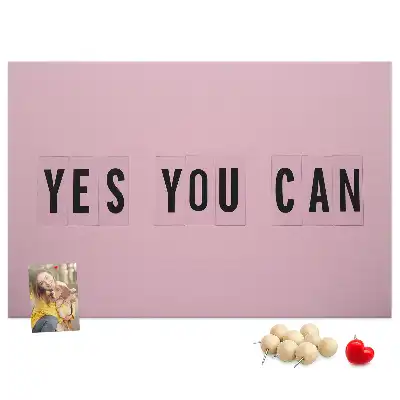 Yes You Can Printed Cork Board