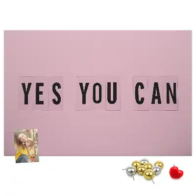 Yes You Can Printed Cork Board