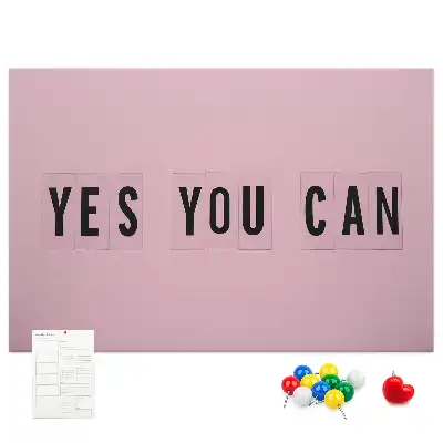 Yes You Can Printed Cork Board