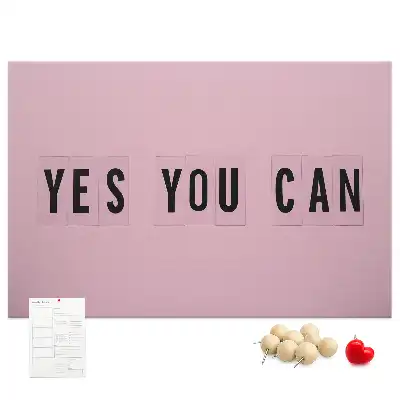 Yes You Can Printed Cork Board