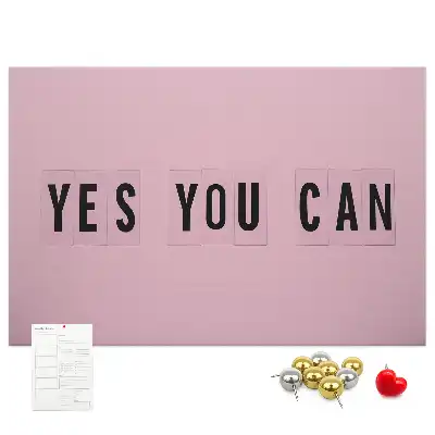 Yes You Can Printed Cork Board