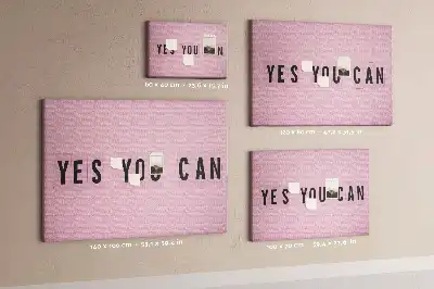 Yes You Can Printed Cork Board