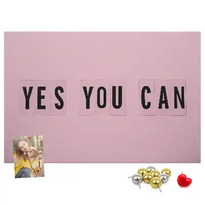 Yes You Can Printed Cork Board