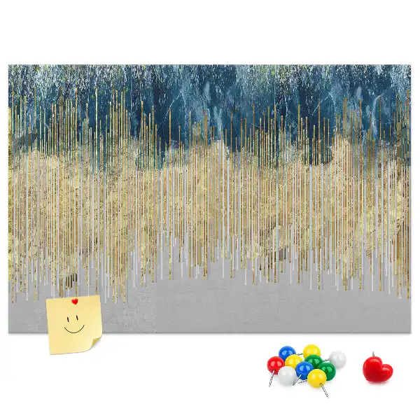 Printed Cork Memo Board with Decorative Pattern