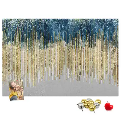 Printed Cork Memo Board with Decorative Pattern