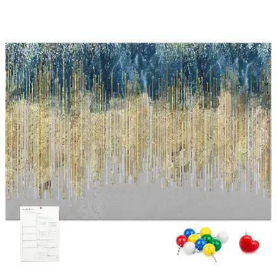 Printed Cork Memo Board Decorative pattern