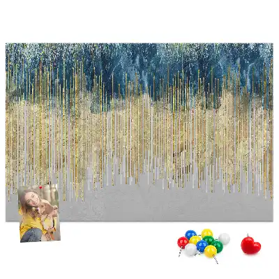 Printed Cork Memo Board Decorative pattern