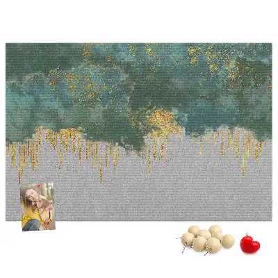 Decorative pattern cork memo board
