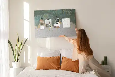 Decorative pattern cork memo board