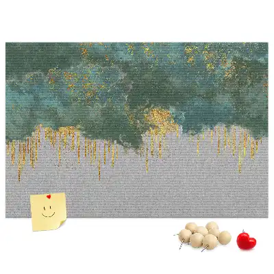 Decorative pattern cork memo board