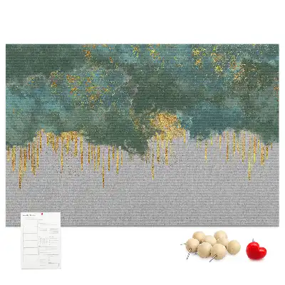 Decorative pattern cork memo board