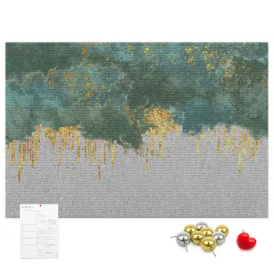 Decorative pattern cork memo board