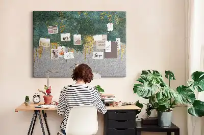 Decorative pattern cork memo board