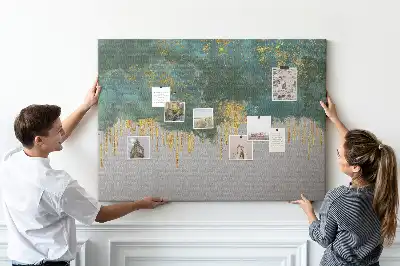 Decorative pattern cork memo board