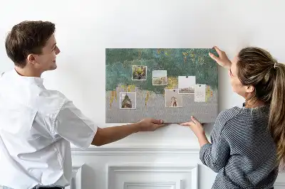 Decorative pattern cork memo board