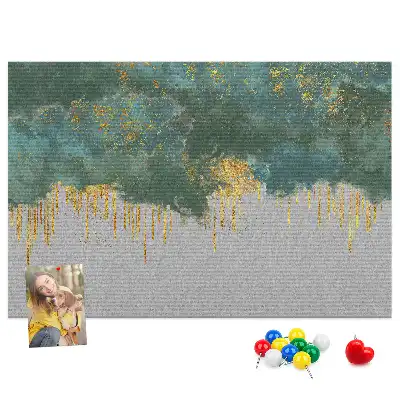Decorative pattern cork memo board