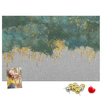Decorative pattern cork memo board