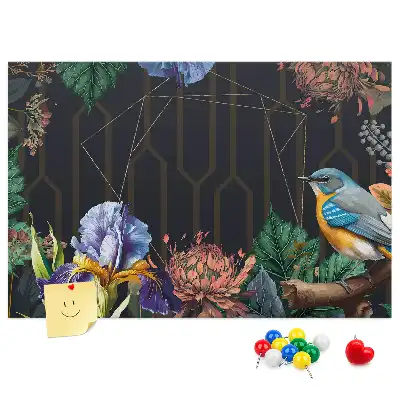 Printed Cork Memo Board with Nature Frame
