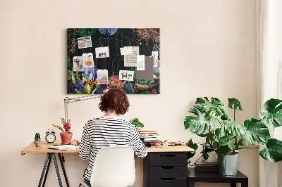 Printed Cork Memo Board with Nature Frame
