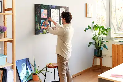 Printed Cork Memo Board with Nature Frame