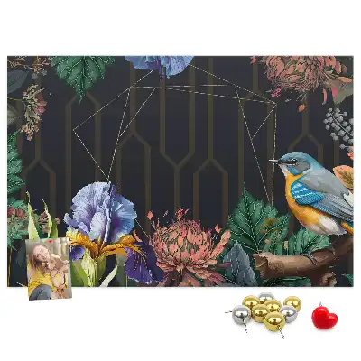 Printed Cork Memo Board with Nature Frame