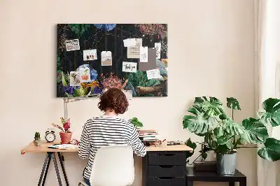 Printed Cork Memo Board with Nature Frame
