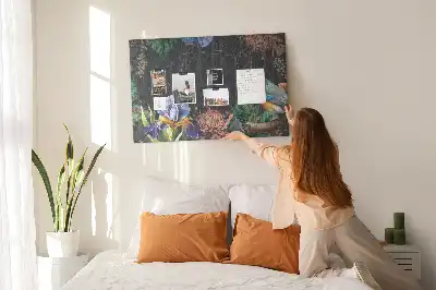 Printed Cork Memo Board with Nature Frame