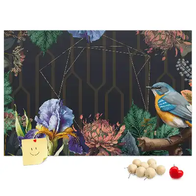 Printed Cork Memo Board Nature frame