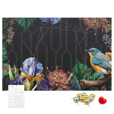 Printed Cork Memo Board with Nature Frame