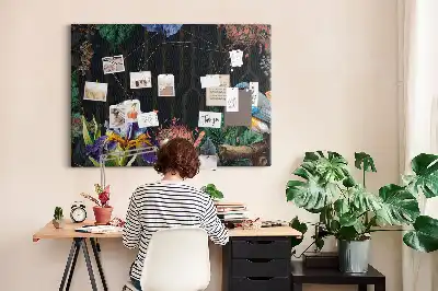 Printed Cork Memo Board with Nature Frame