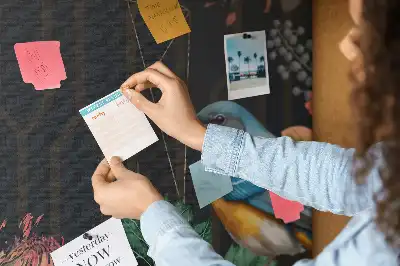 Printed Cork Memo Board with Nature Frame