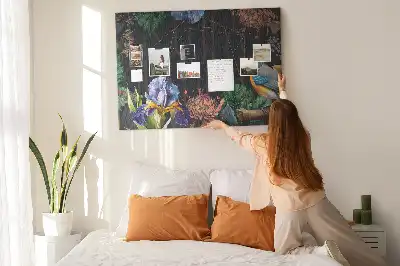 Printed Cork Memo Board Nature frame