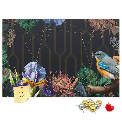 Printed Cork Memo Board with Nature Frame