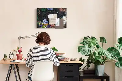 Printed Cork Memo Board with Nature Frame