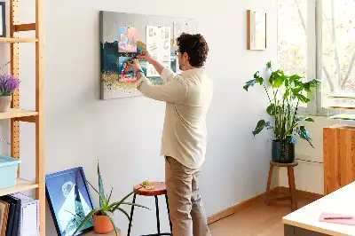 Mountain Landscape Printed Cork Board