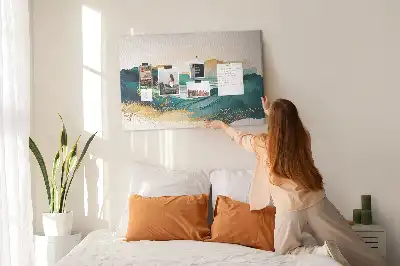 Mountain Landscape Printed Cork Board