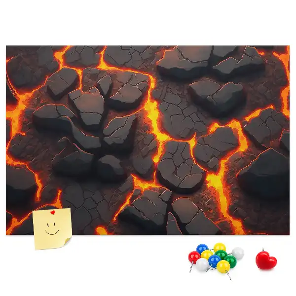 Volcanic Lava Cork Memo Board