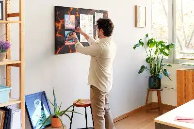 Volcanic Lava Cork Memo Board