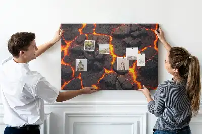 Volcanic Lava Cork Memo Board