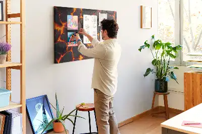 Volcanic Lava Cork Memo Board