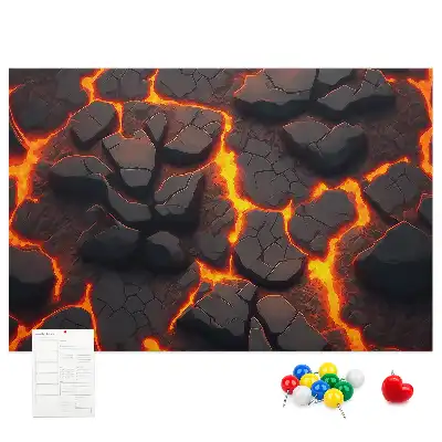 Volcanic Lava Cork Memo Board