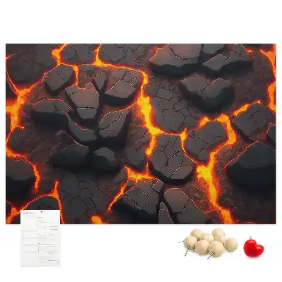 Volcanic Lava Cork Memo Board