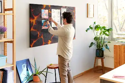 Volcanic Lava Cork Memo Board