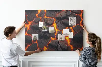 Volcanic Lava Cork Memo Board