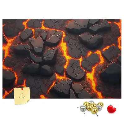 Volcanic Lava Cork Memo Board